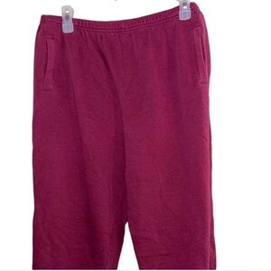 Blair Burgundy sweatpants with pockets | Lg | comfy| casual | great for the cold